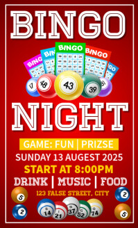 bingo night US Legal template