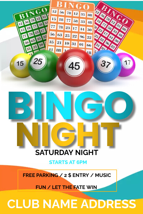 BINGO NIGHT Template PosterMyWall bingo-night-template-postermywall