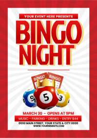 Bingo Night Event A3 template