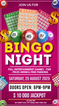 Bingo Night Event Contest Instagram Story template