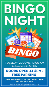 Bingo Night Event Contest Invitation Instagram Story Indaba yaku-Instagram template
