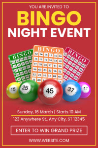 Bingo Night Event Contest Poster template