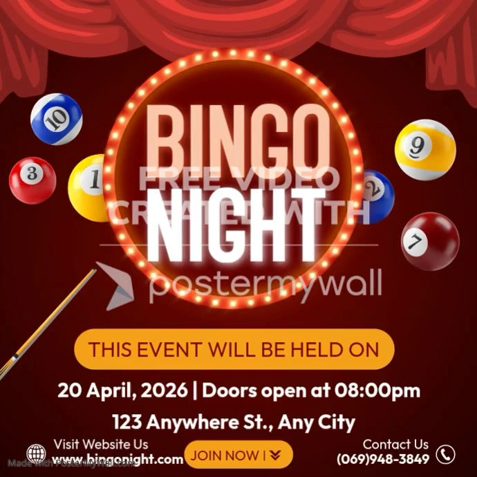 Bingo Night Event Template | PosterMyWall