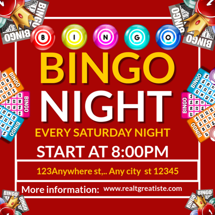 Bingo Night Event Instagram Post Template | PosterMyWall