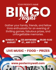 Bingo Night Event Invitation Instagram Portrait template