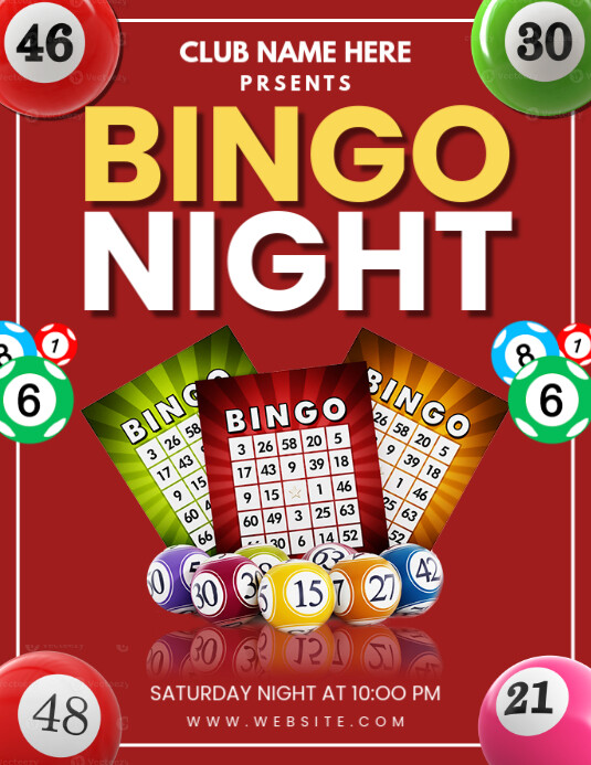 Copy Of Bingo Night Event Invitation Poster Flyer us Letter copy-of-bingo-night-event-invitation-poster-flyer-us-letter