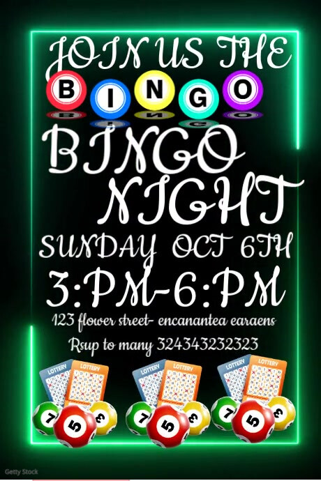 Bingo Night Event Poster Template | PosterMyWall