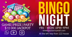 Bingo Night Facebook Event Cover template