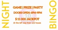 Bingo Night Facebook Shared Image template