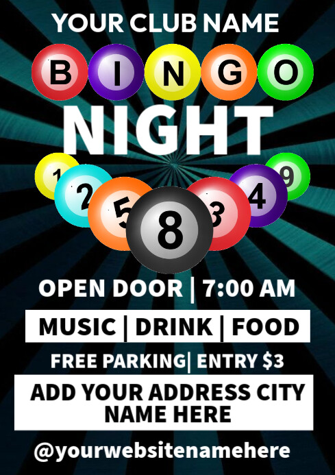 Bingo night flyer Template | PosterMyWall
