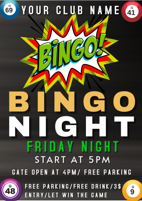 bingo night flyer Template | PosterMyWall