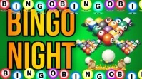 bingo night flyer งานแสดงผลงานแบบดิจิทัล (16:9) template