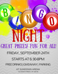 1 710 Bingo Fundraiser Customizable Design Templates Postermywall