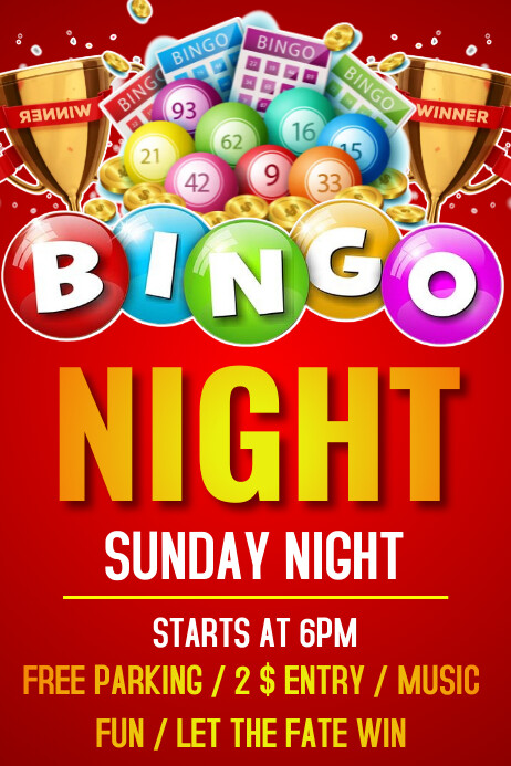 Plantilla de bingo night flyer | PosterMyWall