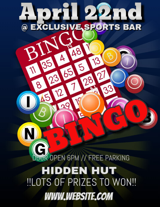 Bingo Night Template PosterMyWall