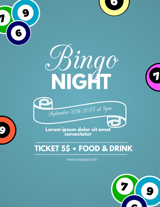 Bingo Night Flyer Template PosterMyWall