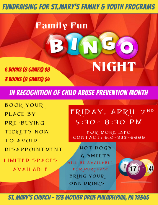 Bingo Night Flyer Template PosterMyWall