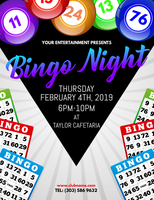 Bingo Night Flyer Template PosterMyWall
