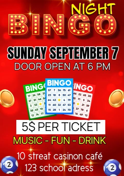 Bingo Night Flyer Template | PosterMyWall