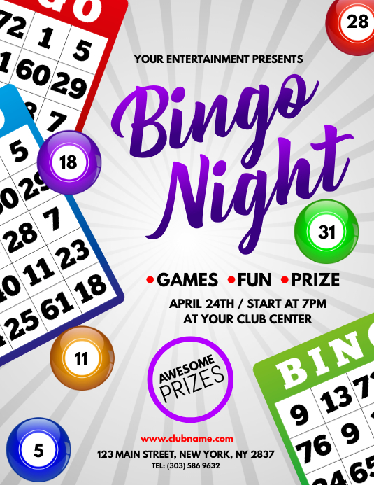 Bingo Night Flyer Template | PosterMyWall