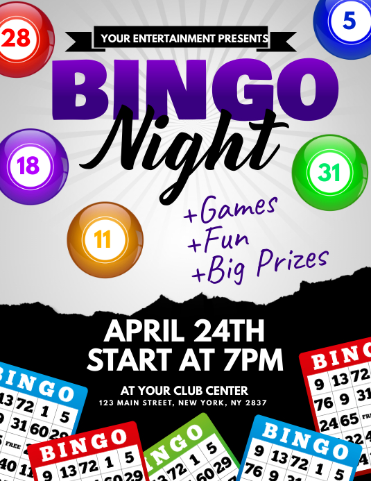 Bingo Night Flyer Template PosterMyWall