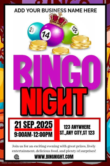 Bingo Night Flyer Template Poster | PosterMyWall