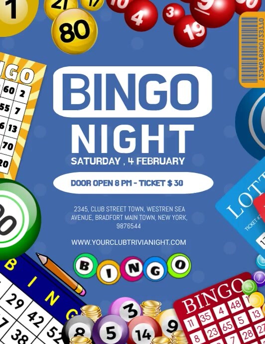 Bingo Night Game Flyer Template | PosterMyWall