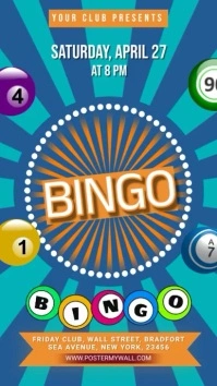 Bingo Night Game Flyer Historia de Instagram template