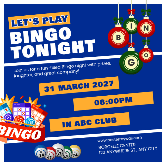 Bingo Night Instagram Post Template | PosterMyWall