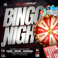 Negro Bingo Night Event Instagram-bericht Template