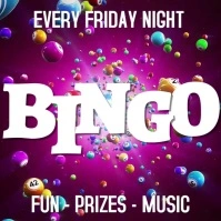 Bingo Night Instagram Post Template Cuadrado (1:1)