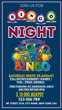 Bingo Night Instagram Story Instagram-verhaal template