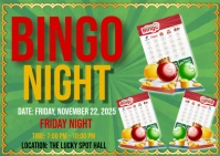 Bingo Night New Professional Logo Design Postcard 明信片 template