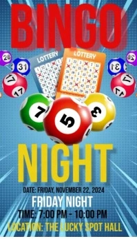 Bingo night new professional logo design นามบัตร template