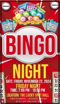 Bingo night new professional template 2025 Visitenkarte