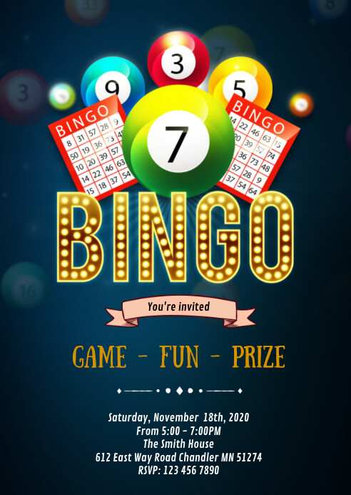 Copy of bingo night money poster Copy of Bingo night party invitation | PosterMyWall