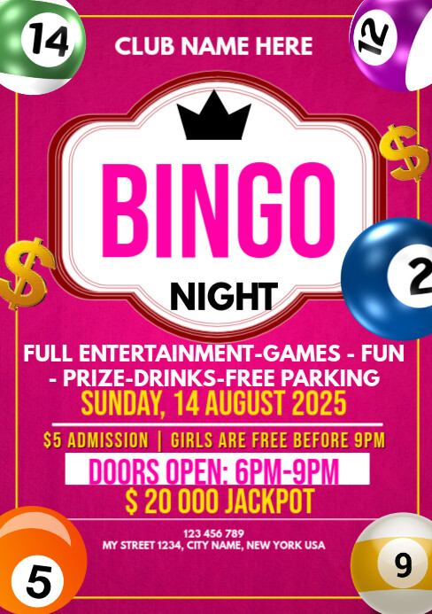 Bingo Night post A5 Template | PosterMyWall
