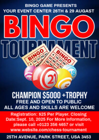 Bingo Night Poster A4 template