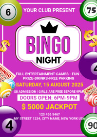 Bingo Night Poster A4 template