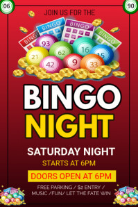 Bingo Night Poster template