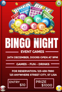 Bingo Night Poster template