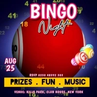 bingo night Template Сообщение Instagram