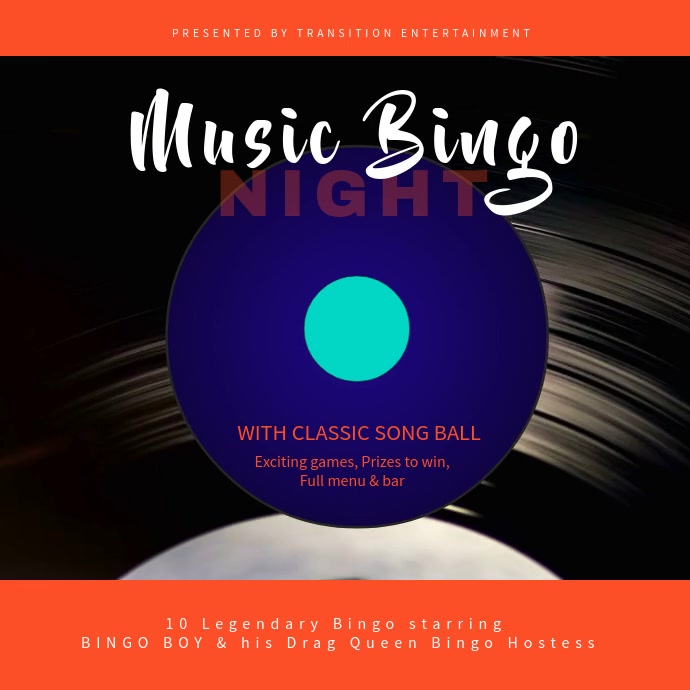Bingo Night Video Template Publicação no Instagram