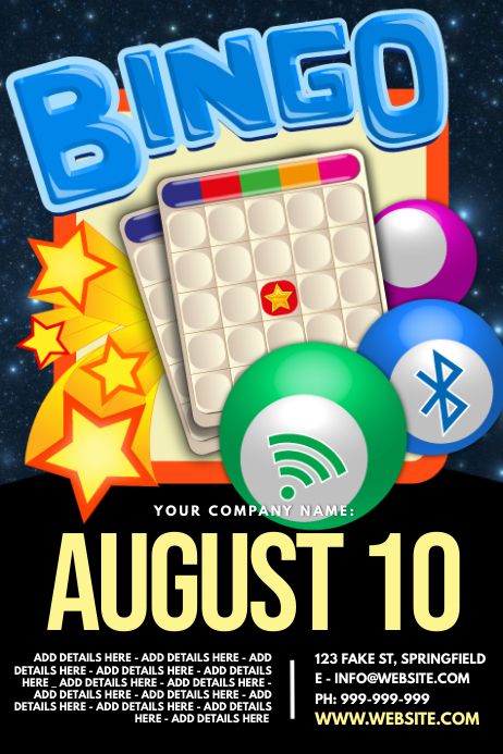 Copy Of Bingo Poster PosterMyWall copy-of-bingo-poster-postermywall