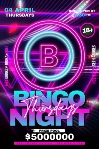 Bingo Thursdays Poster template