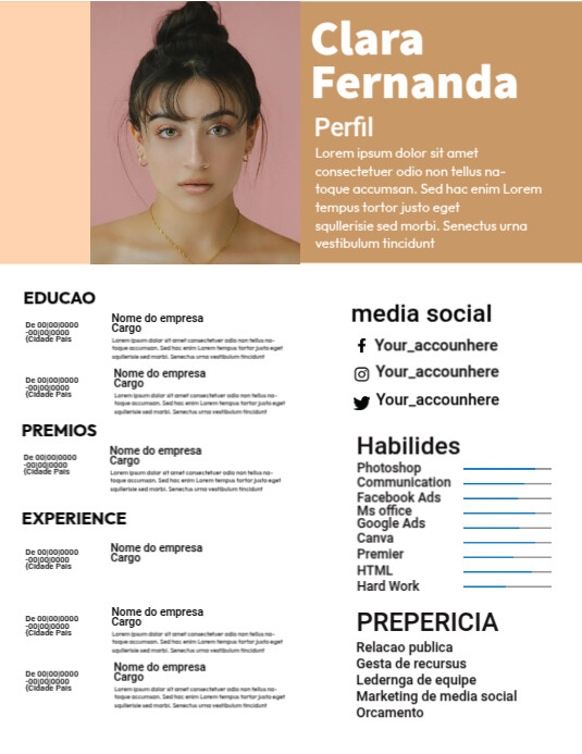 Bio Data Form Template PosterMyWall