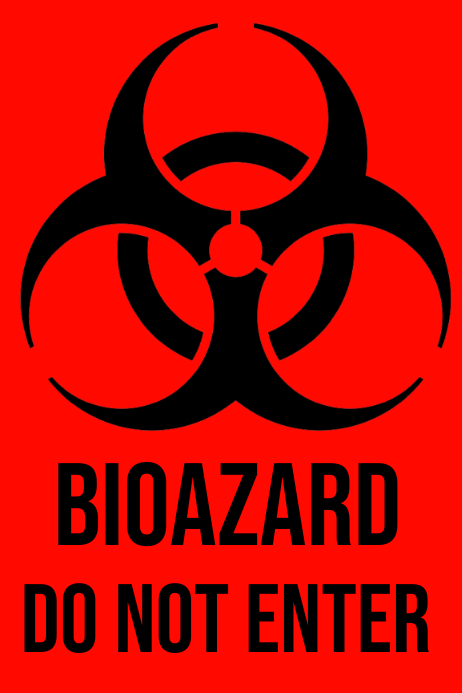 Biohazard Template PosterMyWall