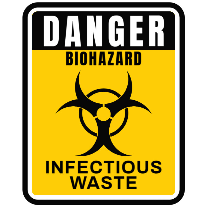 Biohazard Infection Tanda Limbah Infeksius Biohazard Templat | PosterMyWall
