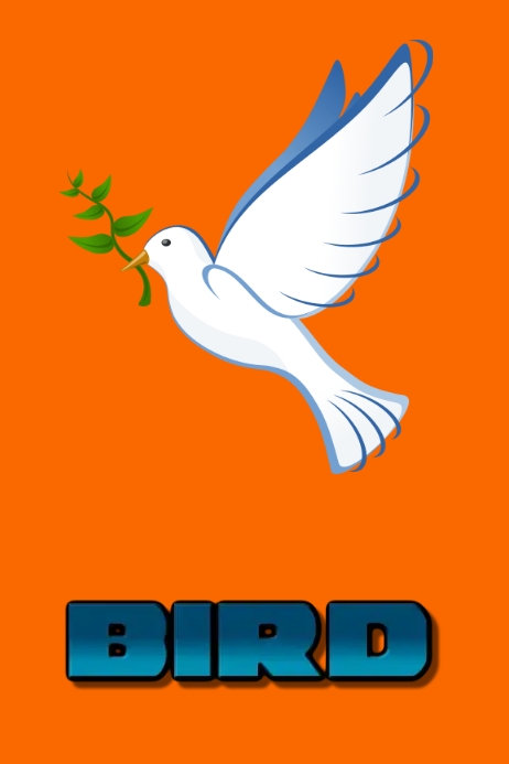 bird Póster template