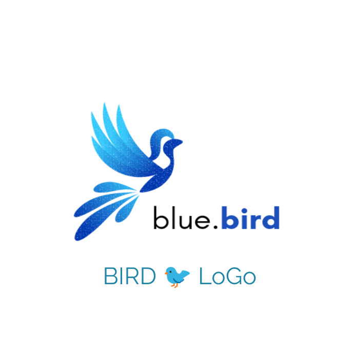 BIRD 🐦 Logo Logotyp template